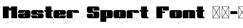 Master Sport Font 英文字体转换 Master Sport Font 英文字体转换